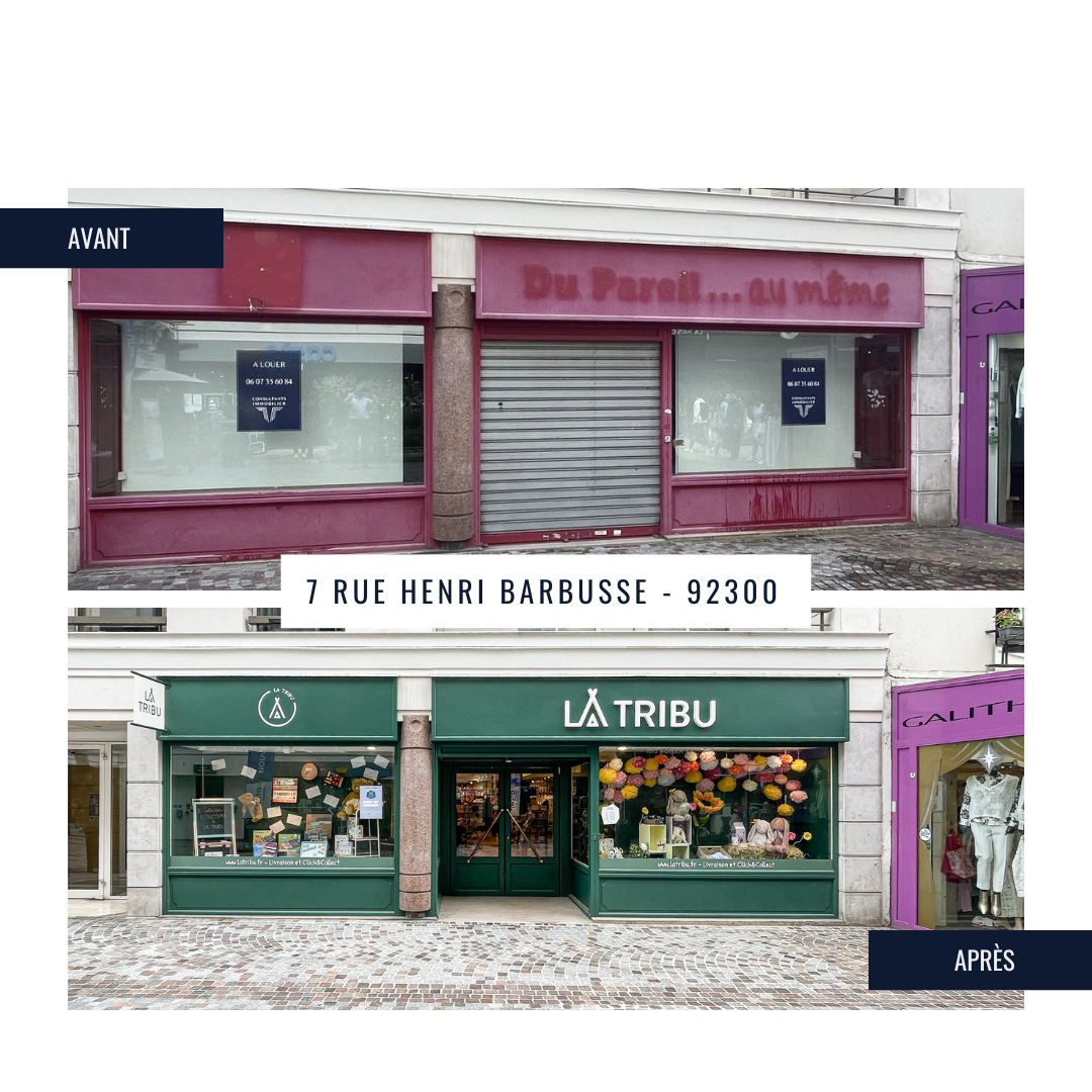 Transaction immobilier commercial boutique levallois