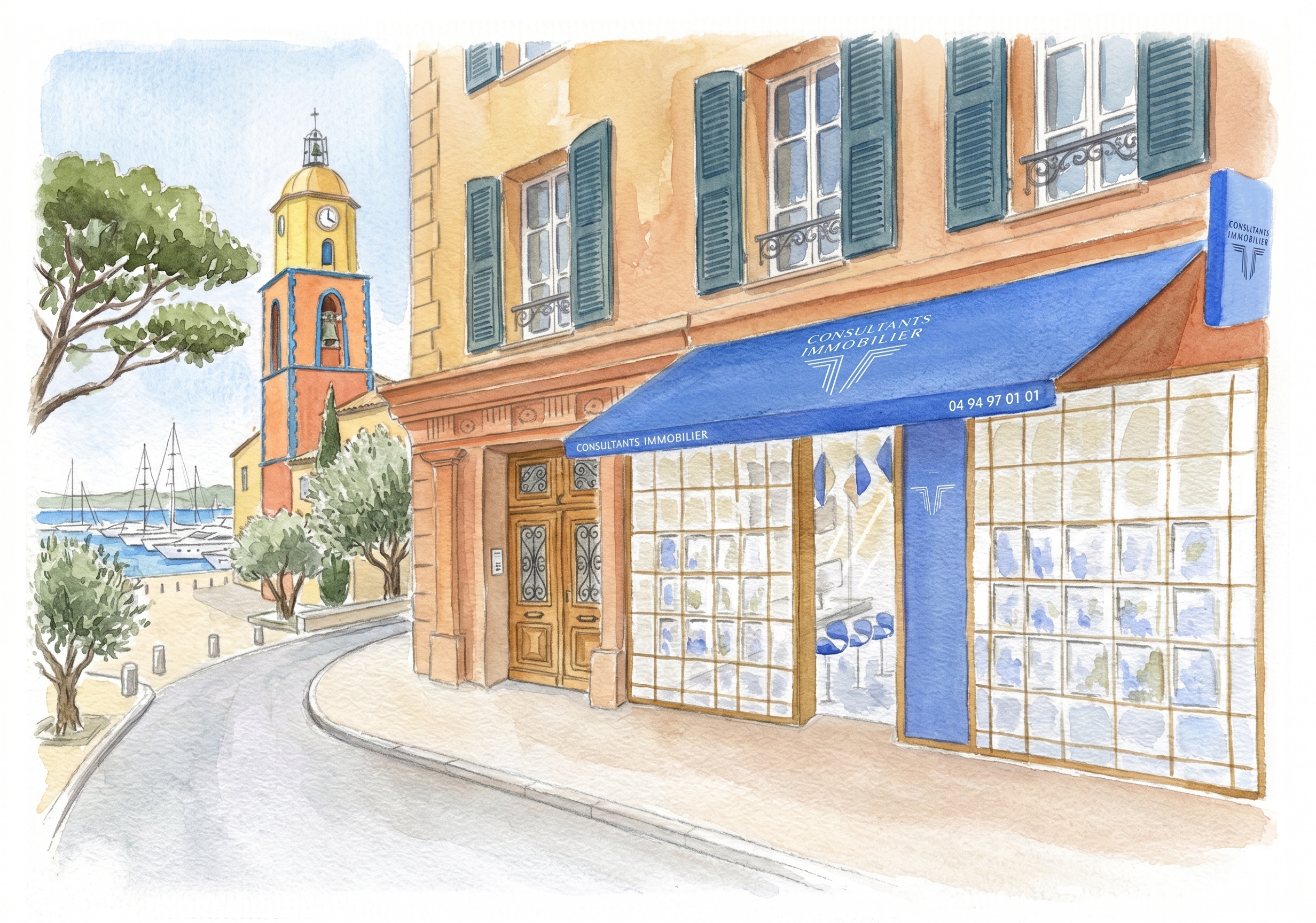 Aquarelle st_tropez test1 agence saint tropez