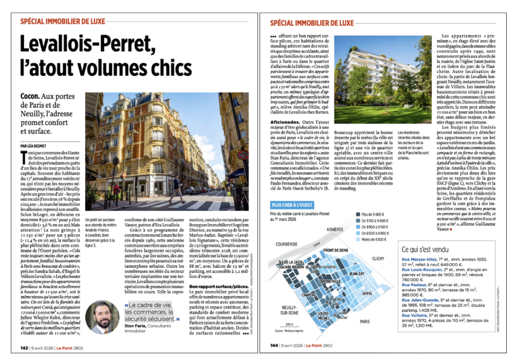 Immobilier à Levallois Perret